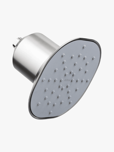 Afina Filtered Shower Head in branded component on a light gray background
