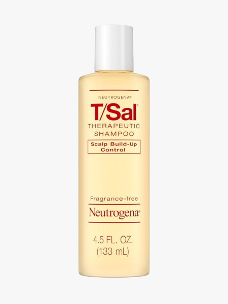 Neutrogena T/Sal Therapeutic Dandruff Shampoo in branded component on a light gray background